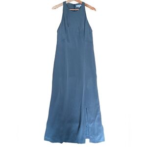 Vintage Giorgio Armani Silk Made in Italy Sleeveless Full Length Gown 8 Medium